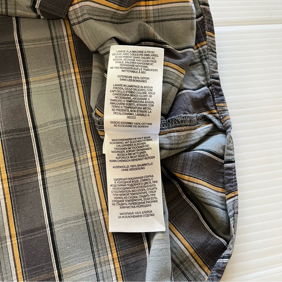 Columbia Plaid Long Sleeve Button Down Shirt Light and Dark GrayStripes Size XXL - Picture 10 of 11